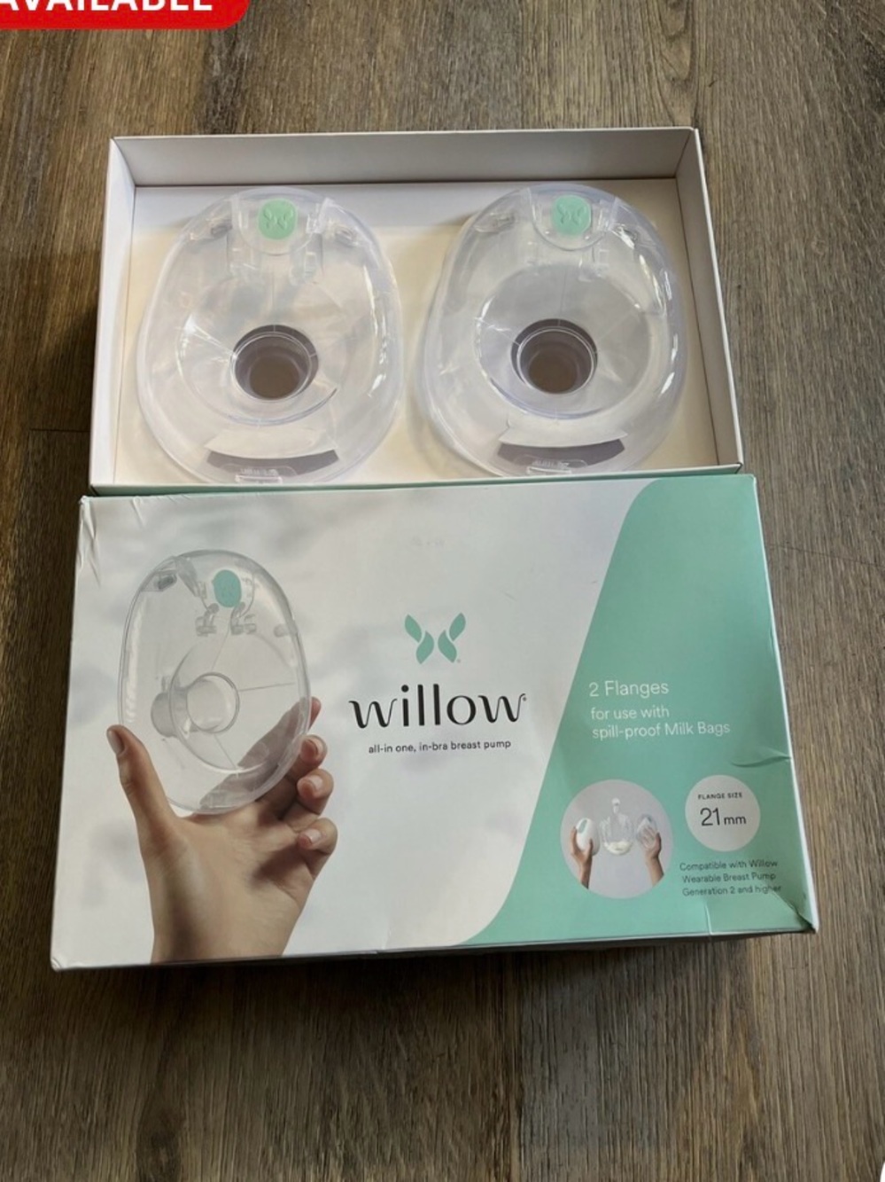 Willow Mint & White Replacement Flanges